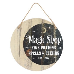 Drewniana Tabliczka Dekoracyjna Magic Shop